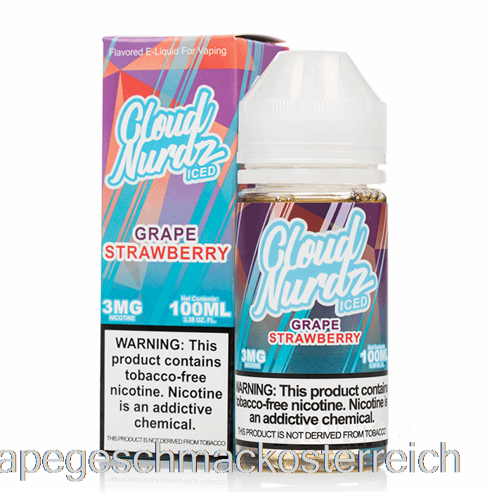 Eisgekühlte Traubenerdbeere - Cloud Nurdz - 100 Ml 3 Mg Vape-Geschmack